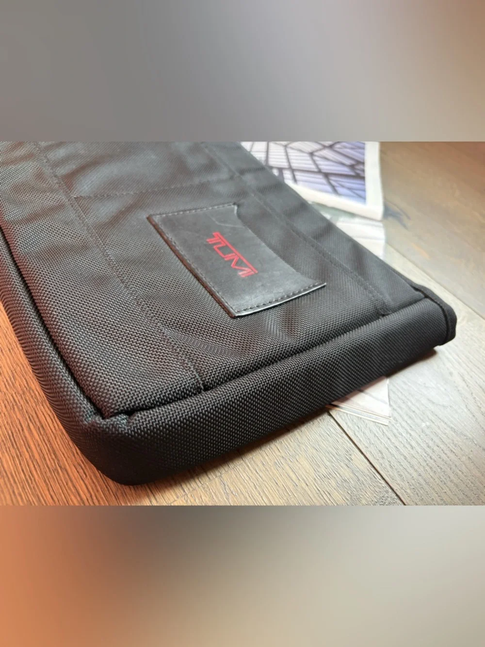 TUMI Ballistic Padded Nylon Laptop Insert Pocket/Sleeve In Black